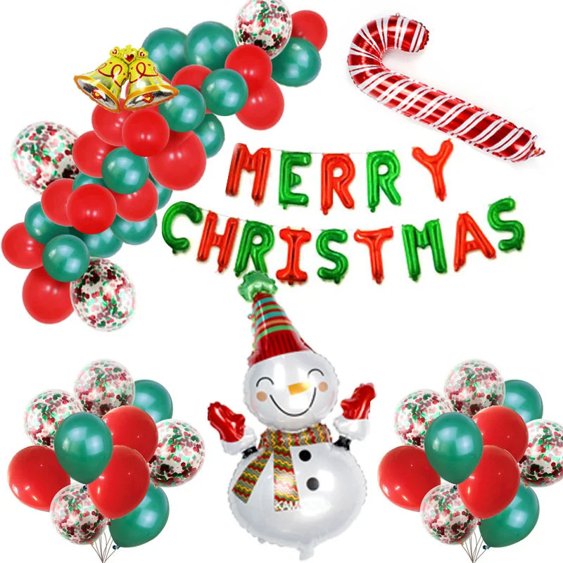Merry Christmas Latex Balloon Chain Set Christmas Atmosphere Decoration Snowman Candy Foil Balloon Set Wholesale
Merry Christmas Latex Balloon Chain Set Christmas Atmosphere Decoration Snowman Candy Foil Balloon Set Wholesale