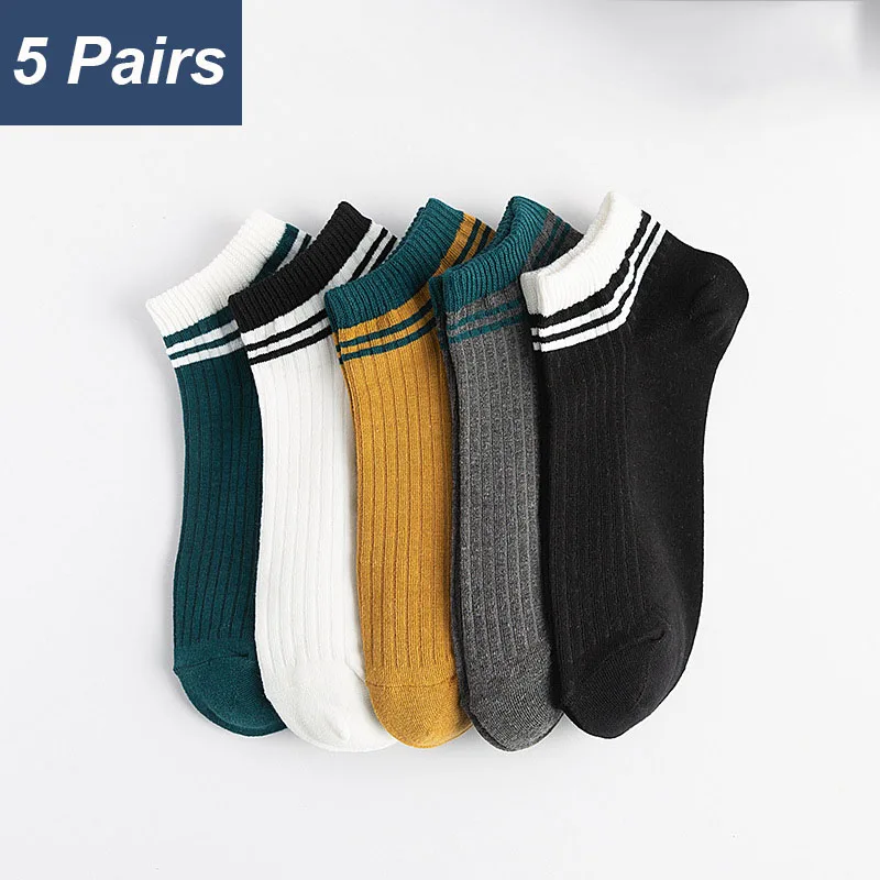 5 Pairs Men's Sports Socks High Quality Breathable Low Top Boat Socks Spring And Summer Cotton Striped Sweat-absorbing Socks
5 Pairs Men's Sports Socks High Quality Breathable Low Top Boat Socks Spring And Summer Cotton Striped Sweat-absorbing Socks