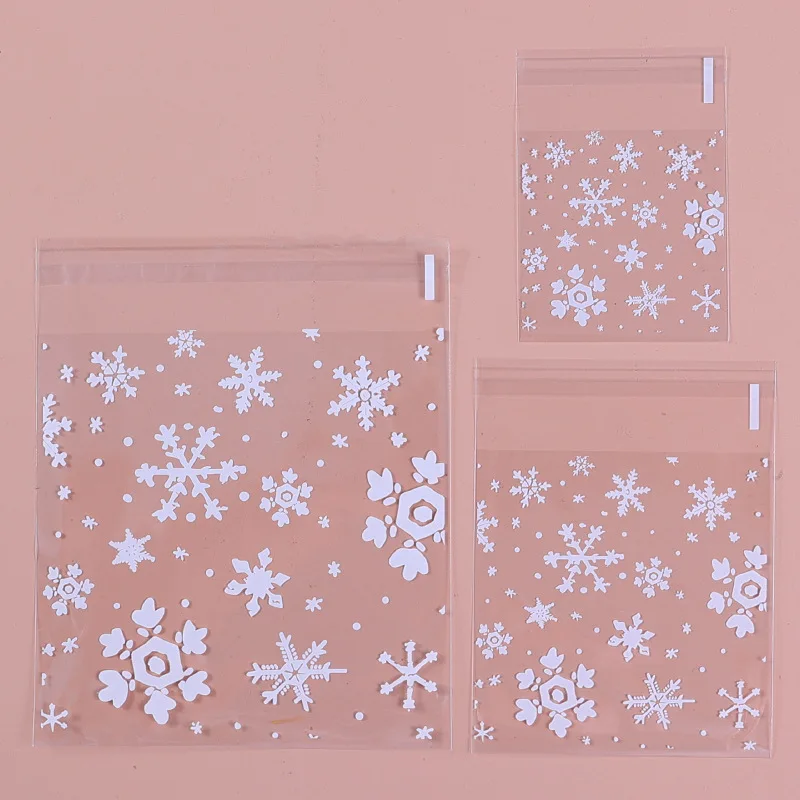 100pcs Food Packing Bags Thick OPP Bags White Snowflake Pattern Candy Toast Biscuit Holder Christmas Festival Gift Bags
100pcs Food Packing Bags Thick OPP Bags White Snowflake Pattern Candy Toast Biscuit Holder Christmas Festival Gift Bags