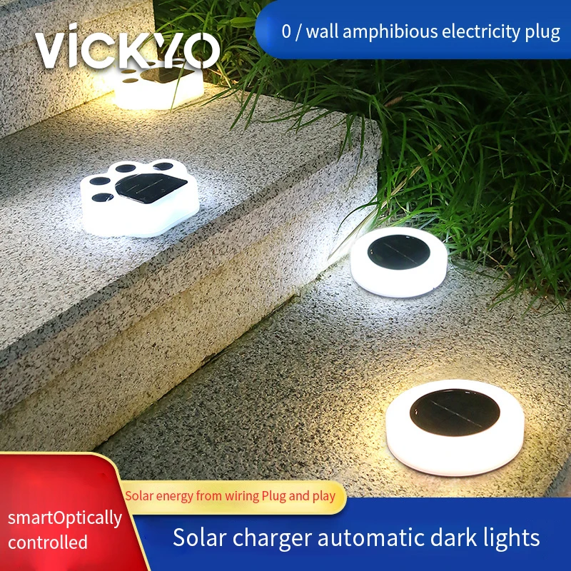VICKYO LED Solar Light Outdoor Bear Paw Solar Lamps IP65 Round Underground Lights For Party Lawns Patio Yard Decoration Lighting
VICKYO LED Solar Light Outdoor Bear Paw Solar Lamps IP65 Round Underground Lights For Party Lawns Patio Yard Decoration Lighting