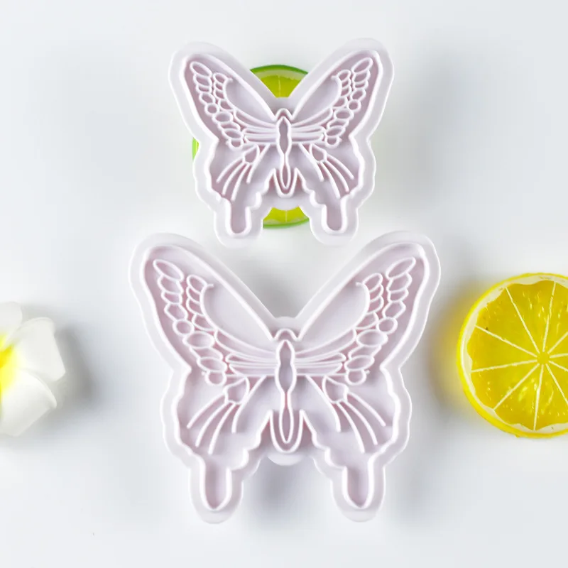2 Pcs/Set Butterfly Cookie Plunger Cutters Mould Baking Tools DIY Fondant Cake Decorating Mould Kitchen Dough Pastry Slicer Mold
2 Pcs/Set Butterfly Cookie Plunger Cutters Mould Baking Tools DIY Fondant Cake Decorating Mould Kitchen Dough Pastry Slicer Mold