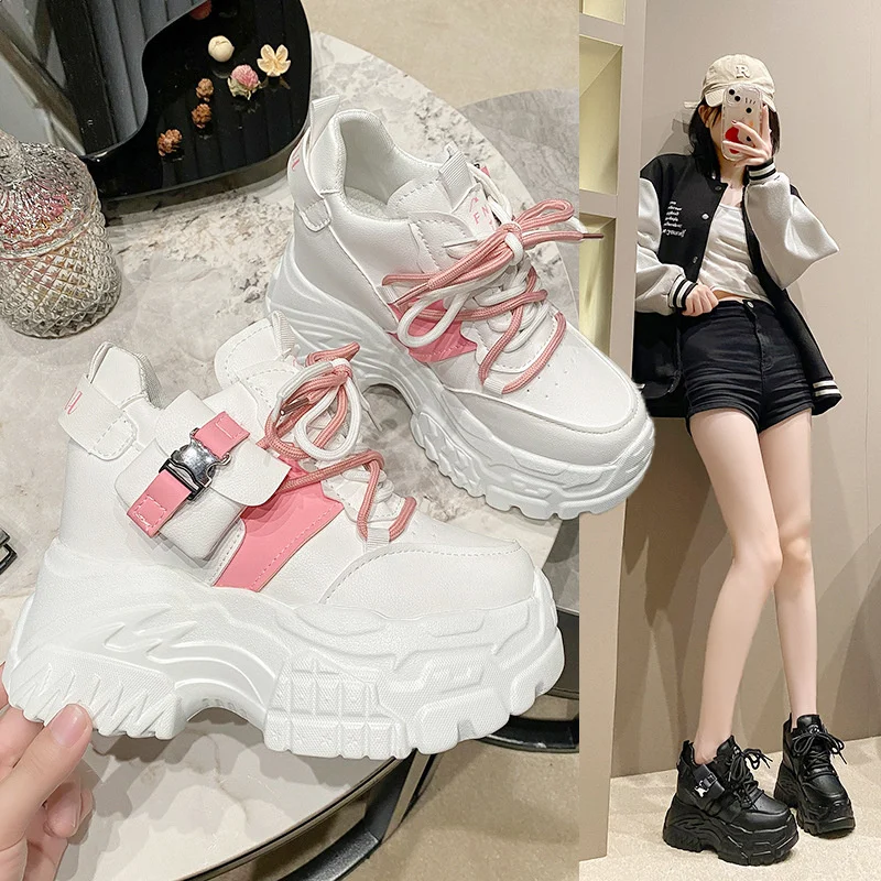 Women Spring Autumn Platform Sneakers Lace-up Sports Dad Shoes High Top Chunky Casual Woman Bottom Mesh Shoes
Women Spring Autumn Platform Sneakers Lace-up Sports Dad Shoes High Top Chunky Casual Woman Bottom Mesh Shoes