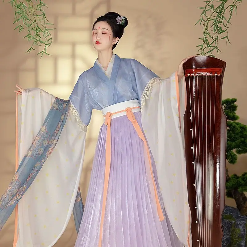 Chinese Hanfu Dress Women Ancient Traditional Hanfu Female Carnival Cosplay Costume Purple&Blue Hanfu Stage Dance Dress Plus
Chinese Hanfu Dress Women Ancient Traditional Hanfu Female Carnival Cosplay Costume Purple&Blue Hanfu Stage Dance Dress Plus