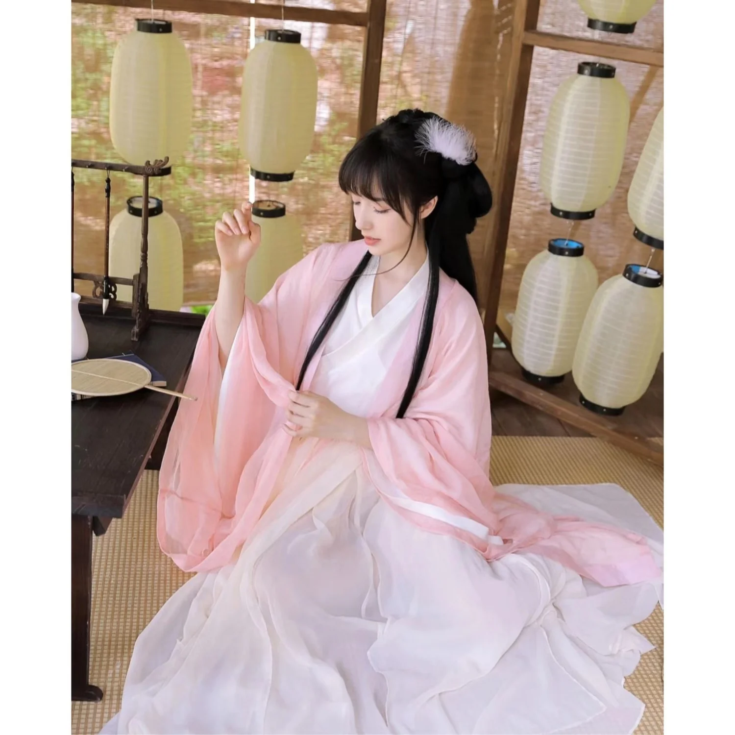 Taoji Hanfufemale fairy ancient style super fairy elegant and gentlegenuine ancient costume folk dancecute windstraight skirt
Taoji Hanfufemale fairy ancient style super fairy elegant and gentlegenuine ancient costume folk dancecute windstraight skirt