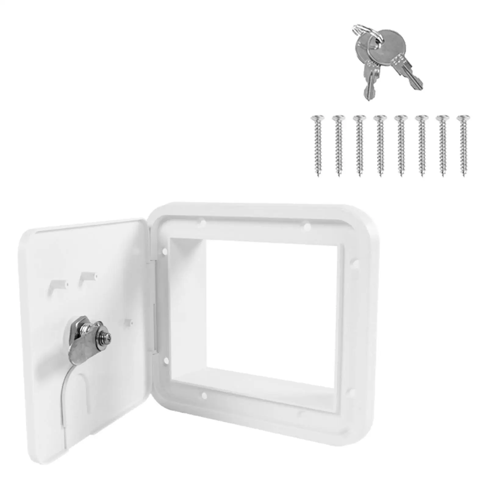 Square RV Trailer Electric Cable Hatch W/ two keys, Smooth for Camper Electric Cord Motorhome
Square RV Trailer Electric Cable Hatch W/ two keys, Smooth for Camper Electric Cord Motorhome