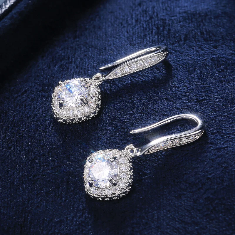Elegant Square Geometric Dangle Earrings Inlaid AAA CZ Rhinestone Zircon for Women Ladies Party Wedding Engagement Jewelry
Elegant Square Geometric Dangle Earrings Inlaid AAA CZ Rhinestone Zircon for Women Ladies Party Wedding Engagement Jewelry