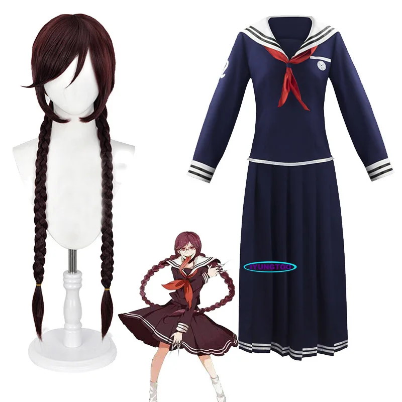 Anime Touko Fukawa Cosplay Costume Danganronpa:Trigger Happy Havoc Fukawa Touko Wig and Top+Skirts Women's JK Uniform Set
Anime Touko Fukawa Cosplay Costume Danganronpa:Trigger Happy Havoc Fukawa Touko Wig and Top+Skirts Women's JK Uniform Set