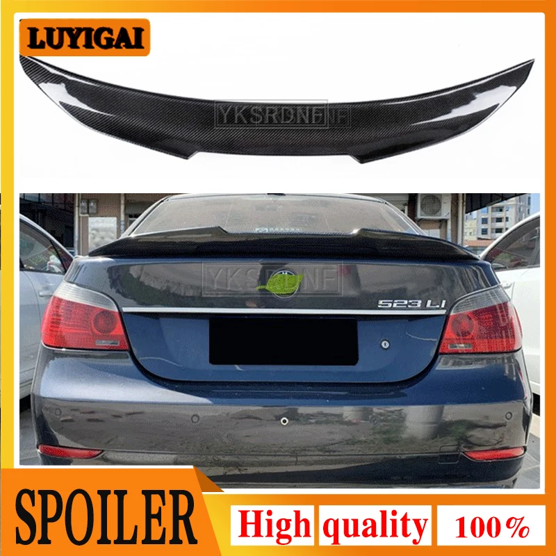 For BMW 5 Series E60 M5 Black Spoiler 2004-2009 Car Rear Trunk Wing Boot Lip Carbon Fiber Spoiler Decoration Car Styling
For BMW 5 Series E60 M5 Black Spoiler 2004-2009 Car Rear Trunk Wing Boot Lip Carbon Fiber Spoiler Decoration Car Styling