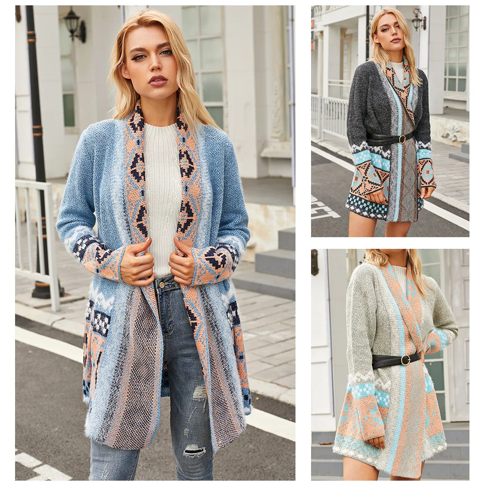 Вязаный кардиган, свитер, новинка осень/зима 2023, свободный женский свитер в этническом стиле на осень/зиму
Вязаный кардиган, свитер, новинка осень/зима 2023, свободный женский свитер в этническом стиле на осень/зиму