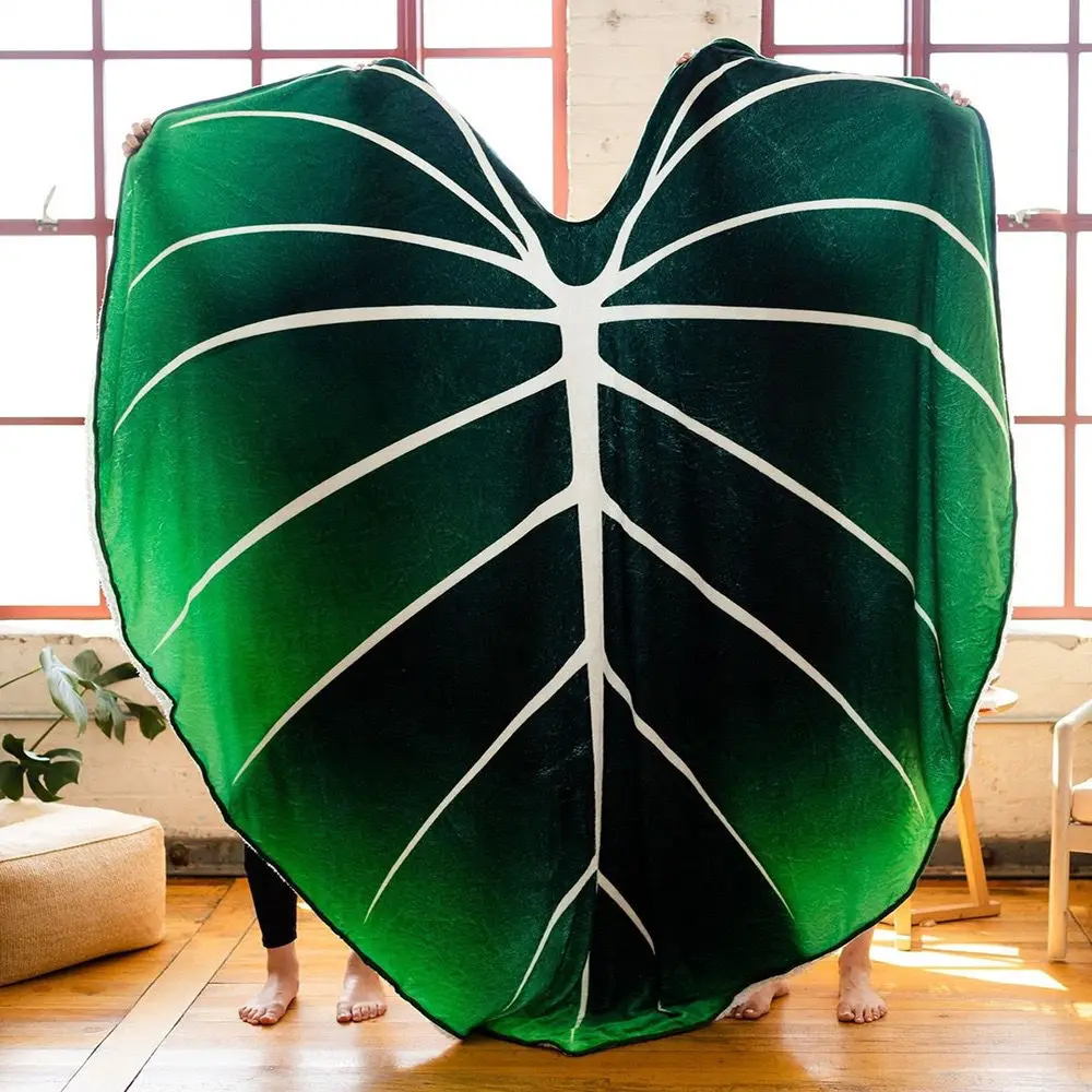 Flannel Leaf Manta Sofa Gloriosum Printed Green Leaves Giant Blankets For Beds Fleece Beach Shaped Warm 100x150cm
Flannel Leaf Manta Sofa Gloriosum Printed Green Leaves Giant Blankets For Beds Fleece Beach Shaped Warm 100x150cm