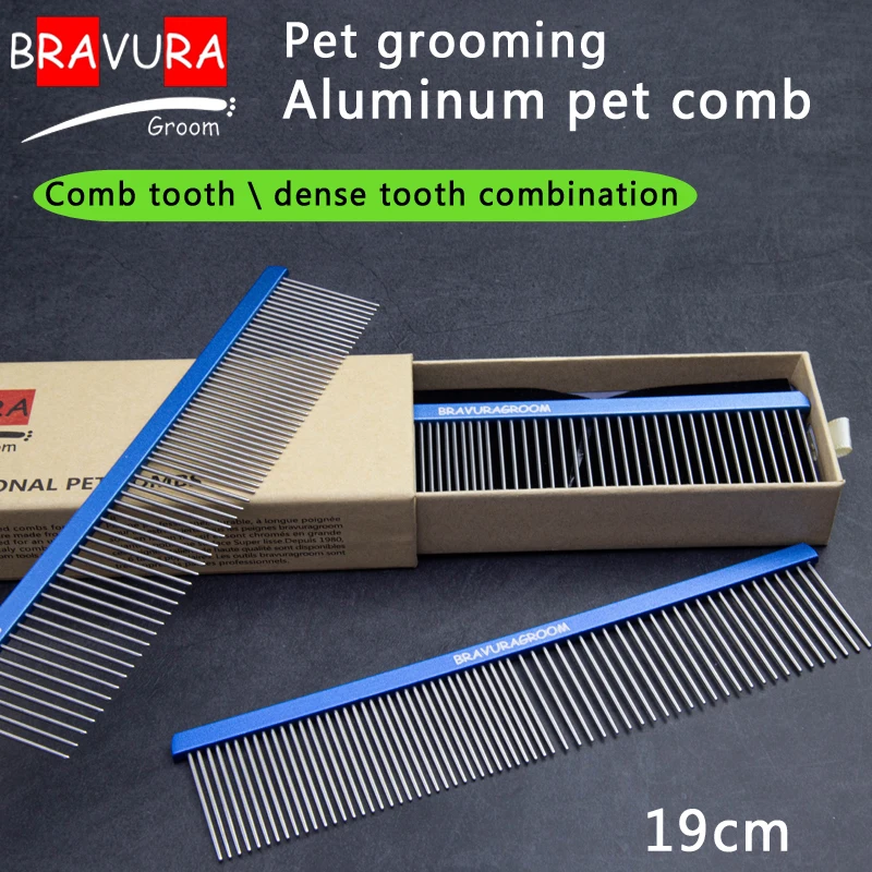 BAVURA Pet Dematting Comb - Stainless Aluminum alloy Steel Pet Grooming Comb for Dogs and Cats Gently Removes Loose Undercoat,
BAVURA Pet Dematting Comb - Stainless Aluminum alloy Steel Pet Grooming Comb for Dogs and Cats Gently Removes Loose Undercoat,