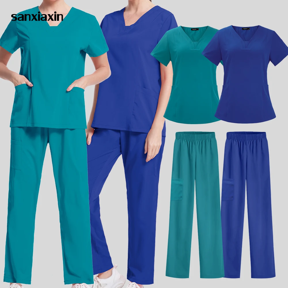 Nurse Fit Set Medical Scrub Uniforms Women Surgical Suit Lab Tops+pants Hospital Dental Clinic Doctor Jogging Workwear Wholesale
Nurse Fit Set Medical Scrub Uniforms Women Surgical Suit Lab Tops+pants Hospital Dental Clinic Doctor Jogging Workwear Wholesale
