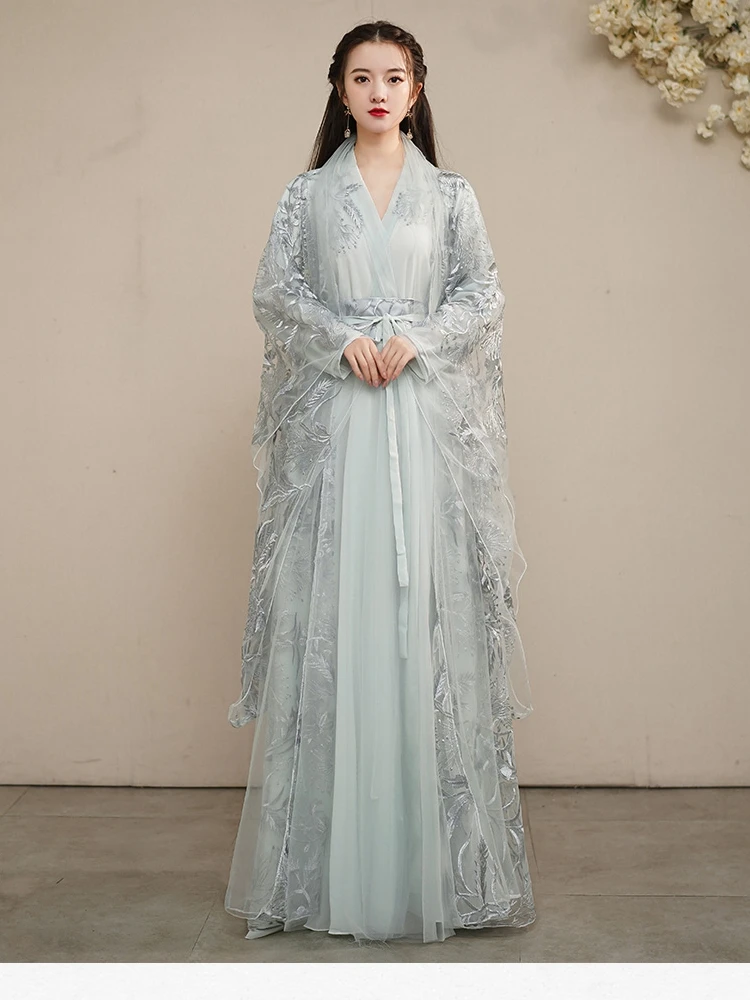 Женские платья Hanfu, оригинальные традиционные китайские платья династии Вей Цзинь, юбки с перекрестной горловиной и широкими рукавами, кост...
Женские платья Hanfu, оригинальные традиционные китайские платья династии Вей Цзинь, юбки с перекрестной горловиной и широкими рукавами, кост...