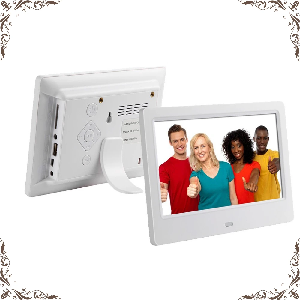 7-inch HD digital photo frame Video Player digital photo frame with music, video function
7-inch HD digital photo frame Video Player digital photo frame with music, video function