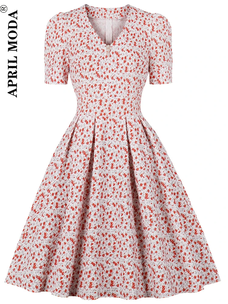 Elegant French Style 1950s Vintage Runway Summer Dress 2022 New Women's Short Sleeve Floral Print Holiday Beach Pinup Dresses
Elegant French Style 1950s Vintage Runway Summer Dress 2022 New Women's Short Sleeve Floral Print Holiday Beach Pinup Dresses