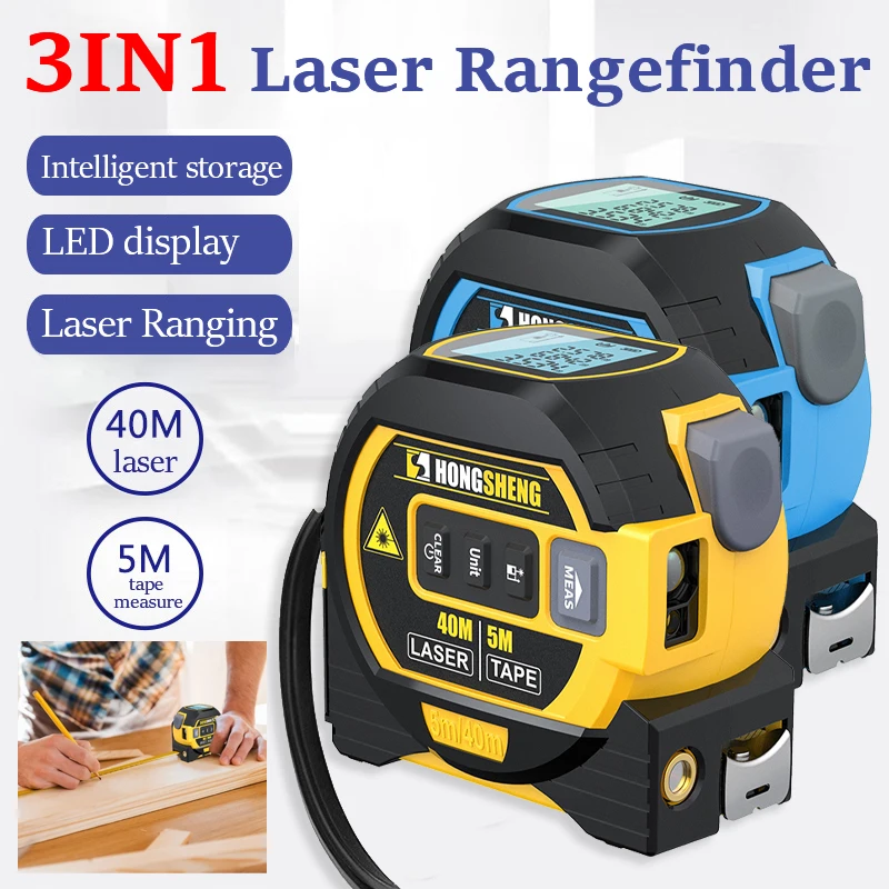 5m Laser Tape 3 in 1 Laser Rangefinder 40/60m Laser Ranging High-precision Laser Cross Line Measuring Tool with LCD Display 
5m Laser Tape 3 in 1 Laser Rangefinder 40/60m Laser Ranging High-precision Laser Cross Line Measuring Tool with LCD Display