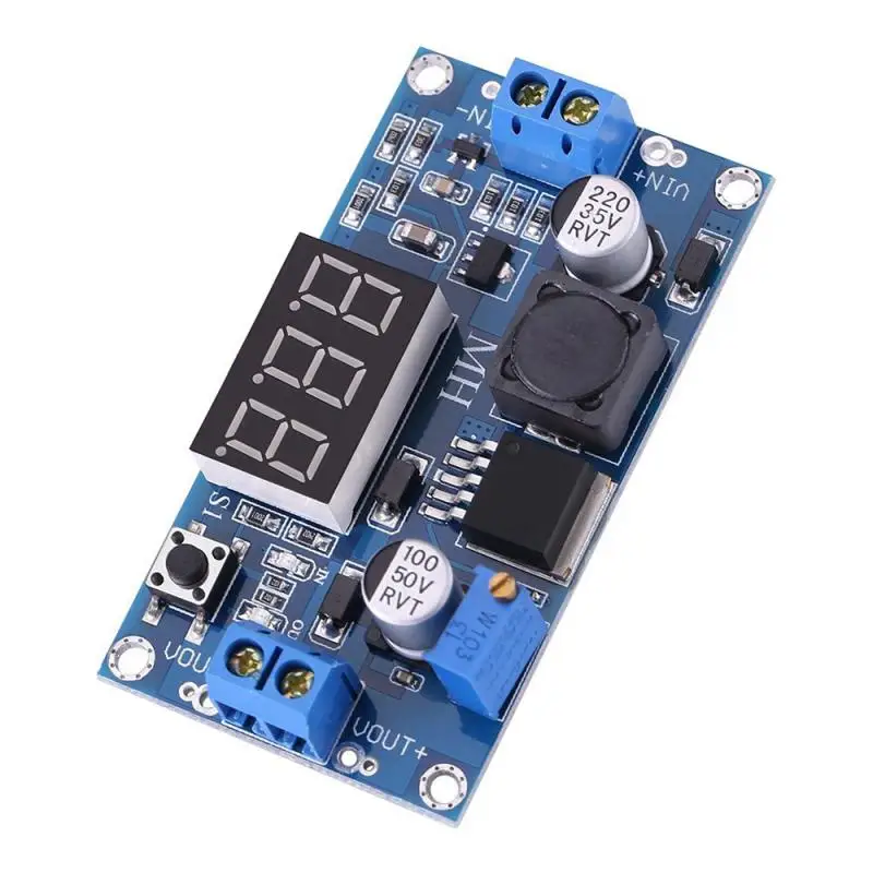 

Buck Adapter Voltage Regulator Led Display Power Supply Dc Step Down Converter Blue Led Voltmeter Lm2596 Dc Boost Step-up Module