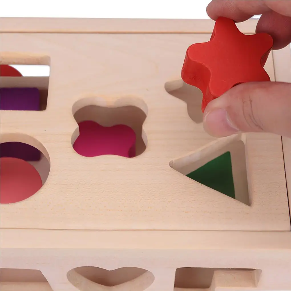 Kids Shape Sorter Toy Educational Learning Recognition Children Toys Wood Matching Kindergarten Household Prop
Kids Shape Sorter Toy Educational Learning Recognition Children Toys Wood Matching Kindergarten Household Prop