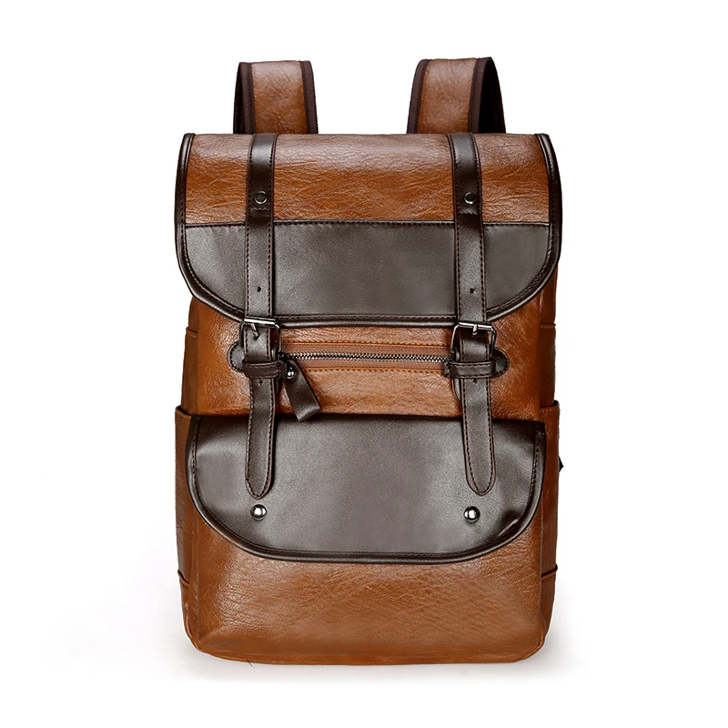Retro Backpack Leather Color Brown Male For Patchwork Black Backpacks Boys Men Bagpack Large Schoolbag Teenagers Mochilas Laptop
Retro Backpack Leather Color Brown Male For Patchwork Black Backpacks Boys Men Bagpack Large Schoolbag Teenagers Mochilas Laptop