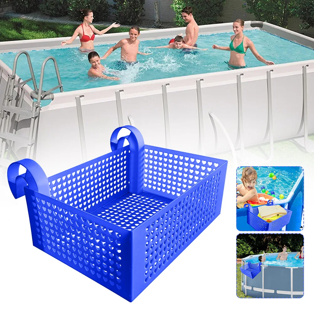 Plastic Basket Mesh Basket Organizer Pool Storage for Framed Swimming Pools Hanging Storage Bin for Above-Ground Swimming Pools
Plastic Basket Mesh Basket Organizer Pool Storage for Framed Swimming Pools Hanging Storage Bin for Above-Ground Swimming Pools