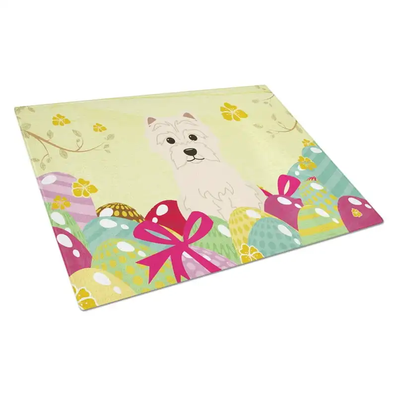 Treasures BB6042LCB Easter Eggs Westie Glass Cutting Board Large, 12H x 16W, multicolor Baking Nifes Cortador de pizza Pizza sto
Treasures BB6042LCB Easter Eggs Westie Glass Cutting Board Large, 12H x 16W, multicolor Baking Nifes Cortador de pizza Pizza sto