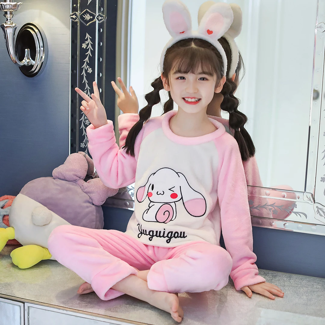 Disney Flannel Winter Children Fleece Pajamas Thicken Warm Sleepwear Autumn Girls Coral Fleece Kids Pijamas Home Nightwear
Disney Flannel Winter Children Fleece Pajamas Thicken Warm Sleepwear Autumn Girls Coral Fleece Kids Pijamas Home Nightwear