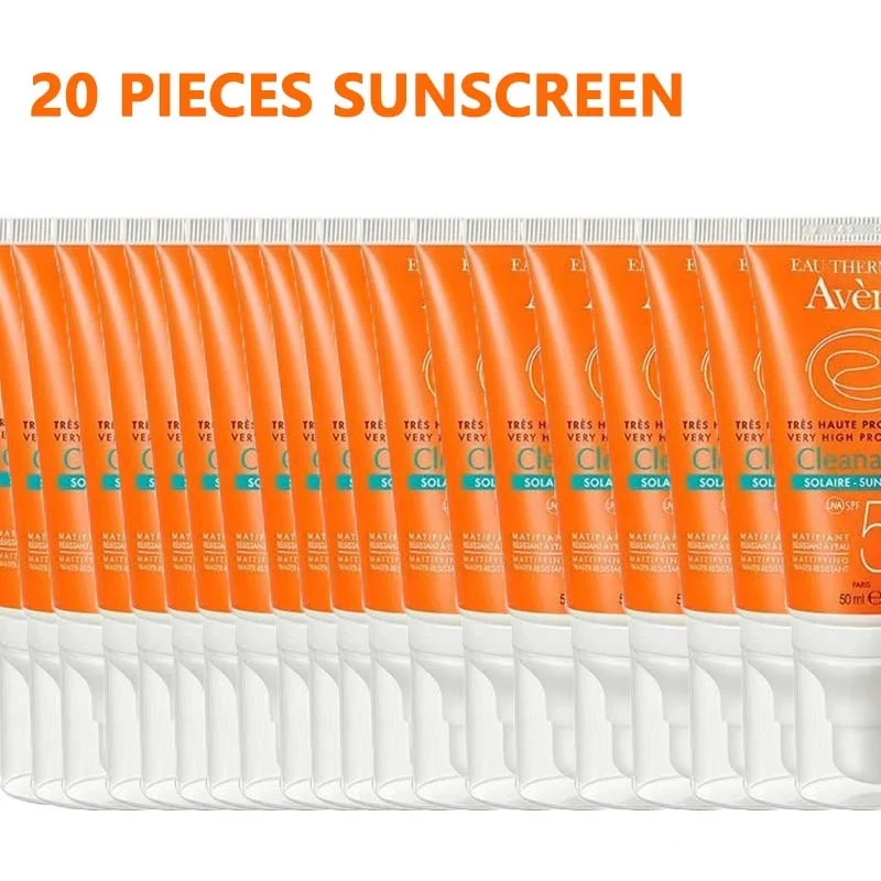 

20PCS Avene Eau Thermal Ultra Light Fluid SPF50+ Sunscreen Very High Protection Dry Touch Fluid Face Sunblock Sun Care 50ml