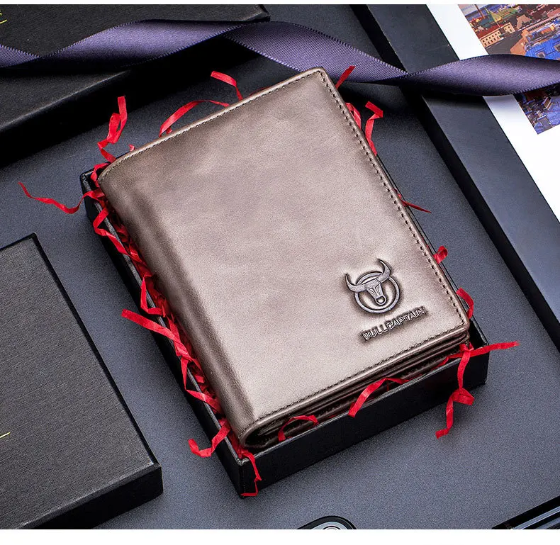 100% Genuine Leather Wallet for Men Rfid Blocking Anti-Theft Short Creidit Card Slots Purse Fashion New with Gift Box Male Gift
100% Genuine Leather Wallet for Men Rfid Blocking Anti-Theft Short Creidit Card Slots Purse Fashion New with Gift Box Male Gift