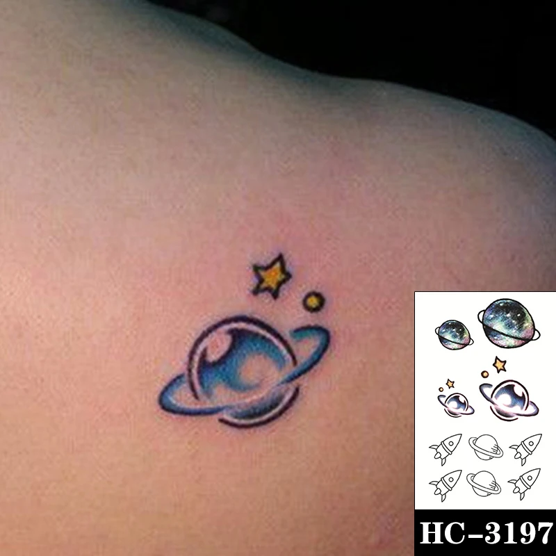 Colorful Planet Waterproof Temporary Tattoo Sticker Cute Cartoon Pattern Design Fake Tattoos Flash Tatoos Arm Body Art Women Men
Colorful Planet Waterproof Temporary Tattoo Sticker Cute Cartoon Pattern Design Fake Tattoos Flash Tatoos Arm Body Art Women Men
