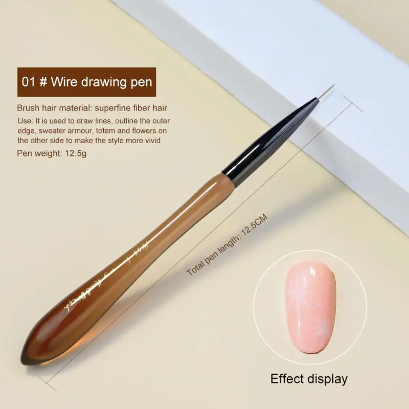 8 Types Nail Color Drawing Wire Drawing Pen Transparent Coffee Gourd Handle UV Gel Polish Design Dot Painting Nail DIY Halo Dye
8 Types Nail Color Drawing Wire Drawing Pen Transparent Coffee Gourd Handle UV Gel Polish Design Dot Painting Nail DIY Halo Dye