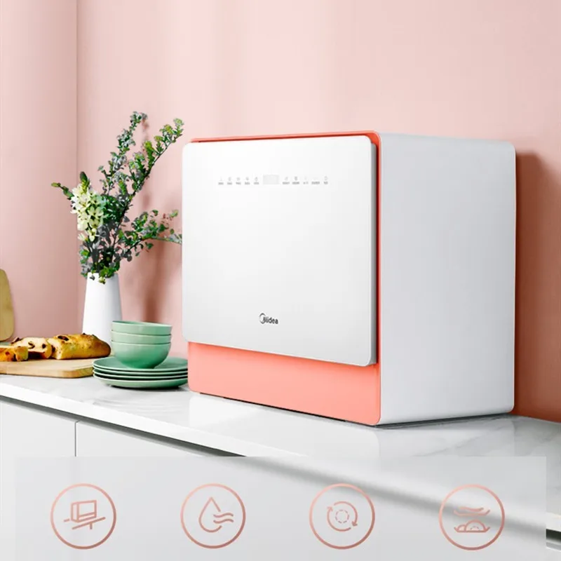 220V Midea Desktop Dishwasher 5 Sets Household Dishwashing Machine Easy Install Shallow Body Hot Air Drying Smart WIFI Control
220V Midea Desktop Dishwasher 5 Sets Household Dishwashing Machine Easy Install Shallow Body Hot Air Drying Smart WIFI Control