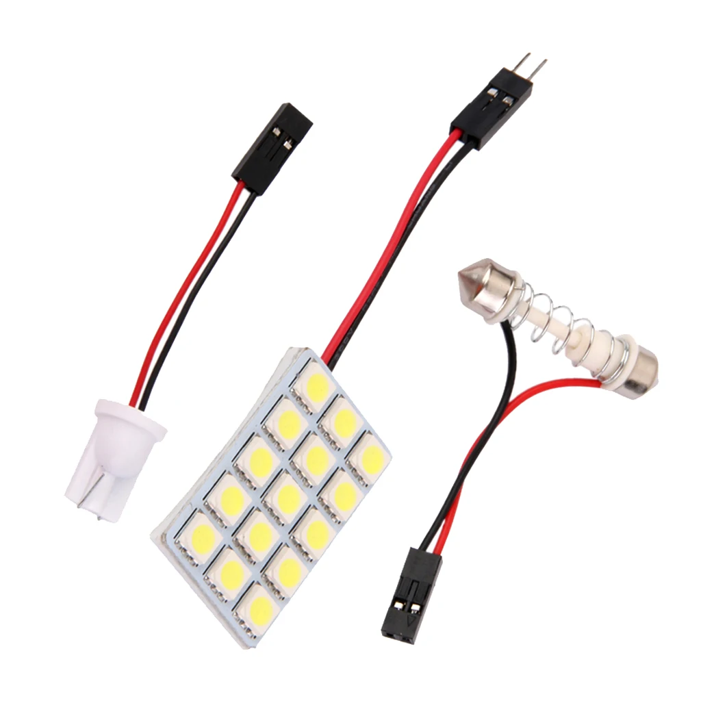 Автомобильный интерьер T10 BA9S Festoon светодиодный 15SMD панель купольная карта прицеп светильник белый 
Автомобильный интерьер T10 BA9S Festoon светодиодный 15SMD панель купольная карта прицеп светильник белый