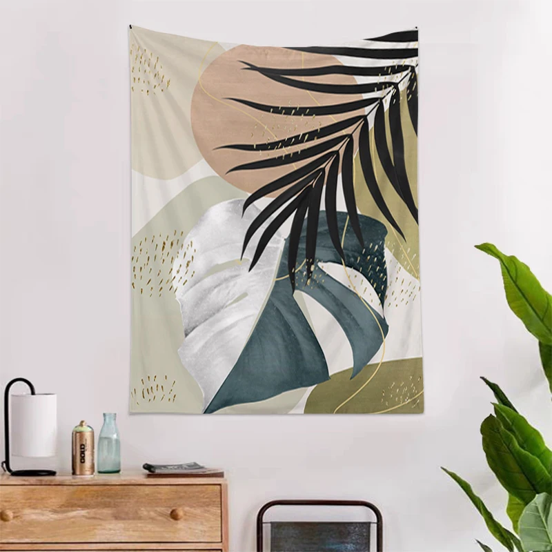 

Eucalyptus Fan Palm Wallpaper Tapestry Aesthetic Room Decoration Psychedelic Hippie Boho Tapestries Anime Wall Decor Headboards