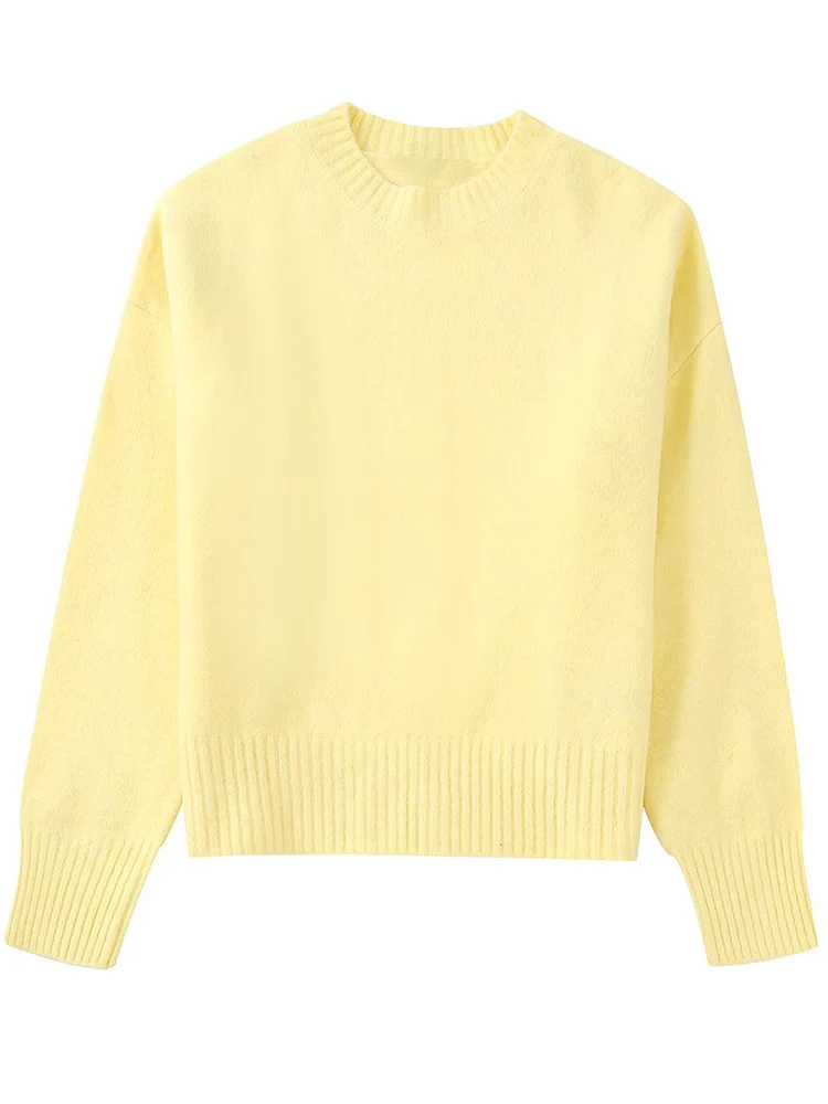 Ailegogo New Autumn Winter Women O-neck Loose Knitted Sweater Casual Female Long Sleeve Thick Warm Yellow Pullovers Outwear Tops
Ailegogo New Autumn Winter Women O-neck Loose Knitted Sweater Casual Female Long Sleeve Thick Warm Yellow Pullovers Outwear Tops