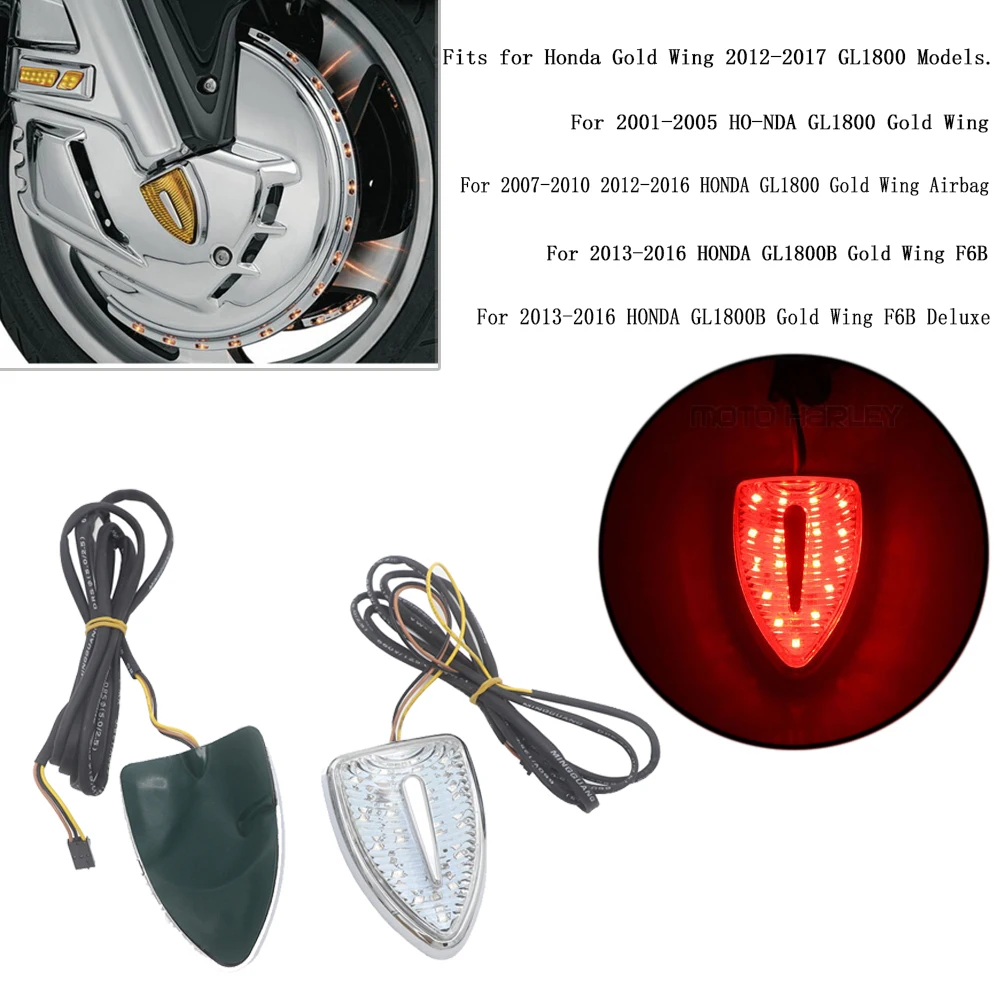 Motorcycle Aero Head Marker Red Indicator Lights Turn Signal Case For Honda Goldwing GL1800 GL 1800 F6B Airbag 2012-2017
Motorcycle Aero Head Marker Red Indicator Lights Turn Signal Case For Honda Goldwing GL1800 GL 1800 F6B Airbag 2012-2017