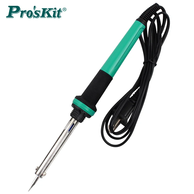 

Pro'skit 30W Outside Thermoelectric Soldering Iron 8PK-S118B-1 Resistant Oxide Long Life Electric Welding Pen With Heat Shroud