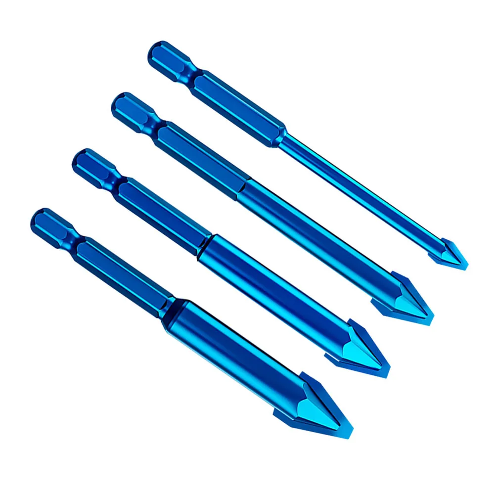 4pcs Tilted Eccentric Drill Bit Hex Shank Triangular Bit 6/8/10/12mm For Ceramic Glass Common Brick Drilling Power Tool Parts
4pcs Tilted Eccentric Drill Bit Hex Shank Triangular Bit 6/8/10/12mm For Ceramic Glass Common Brick Drilling Power Tool Parts