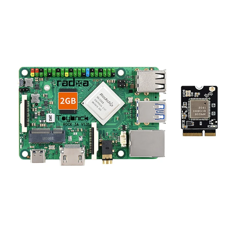 ROCK3 Model A Card Computer SBC Module With Wireless Wifi Module A1 Based On RK3568 Cortex-A55 2GB RAM Design
ROCK3 Model A Card Computer SBC Module With Wireless Wifi Module A1 Based On RK3568 Cortex-A55 2GB RAM Design