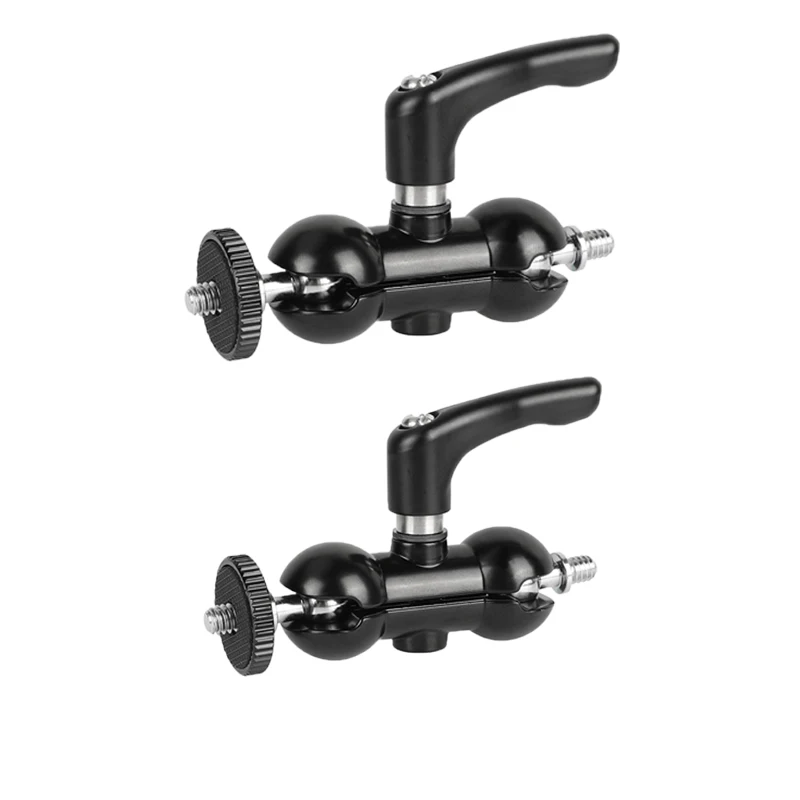 HDRIG Upgraded Ball Head Mount Double-end 1/4"-20 Thread With Super Robust Central Lock Knob For DSLR Camera Flashlight Monitor
HDRIG Upgraded Ball Head Mount Double-end 1/4"-20 Thread With Super Robust Central Lock Knob For DSLR Camera Flashlight Monitor