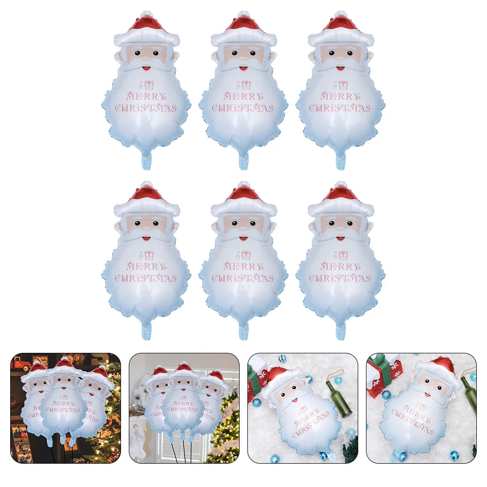 6pcs Santa Claus Aluminum Film Balloon Christmas Party Supplies Home Decor White 
6pcs Santa Claus Aluminum Film Balloon Christmas Party Supplies Home Decor White
