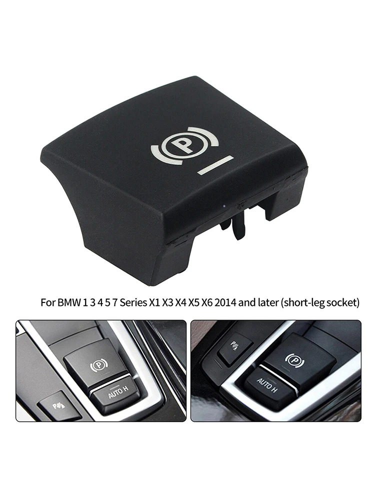 

1pc Car Handbrake Parking Brake Switch P Button Cover For BMW X5 X6 E70 E71ABS Black Replacement Interior Controls Accessories