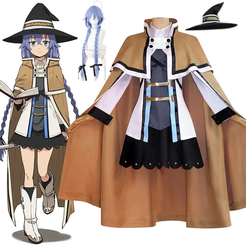 Jobless Reincarnation Roxy Cosplay Costume Anime Witch Halloween Party Dress Up Women's Cape Hat Top Skirt Wig Suit
Jobless Reincarnation Roxy Cosplay Costume Anime Witch Halloween Party Dress Up Women's Cape Hat Top Skirt Wig Suit