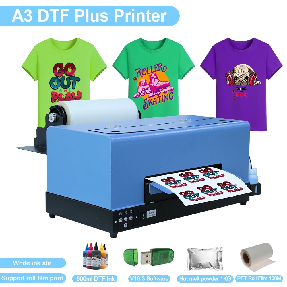 

DTF принтеры A3 с духовкой DTF прямой трансферный пленочный принтер для печати на футболках прямая Термотрансферная пленка для футболок толсто...