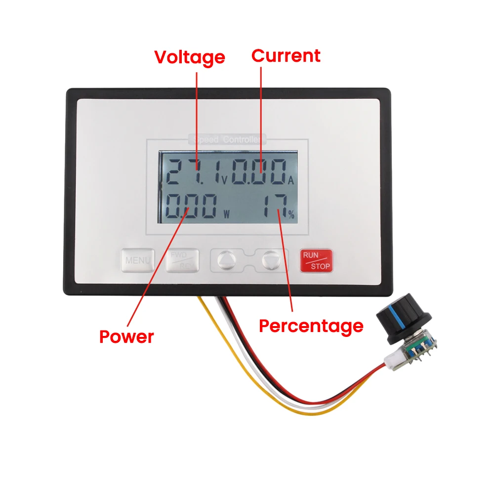 12V 24V 36V 48V LCD Digital Display PWM Control DC Motor Speed Controller 40A Timing Loop Control Wireless Remote Board 10-55V
12V 24V 36V 48V LCD Digital Display PWM Control DC Motor Speed Controller 40A Timing Loop Control Wireless Remote Board 10-55V