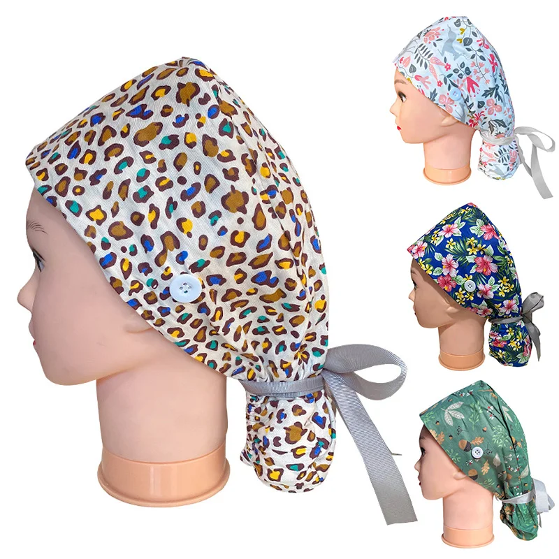Surgical Caps Woman Vintage Print Pure Cotton Dentistry Veterinary Beauty Salon Working Clothes Clinical Hat Nurse Accessories
Surgical Caps Woman Vintage Print Pure Cotton Dentistry Veterinary Beauty Salon Working Clothes Clinical Hat Nurse Accessories