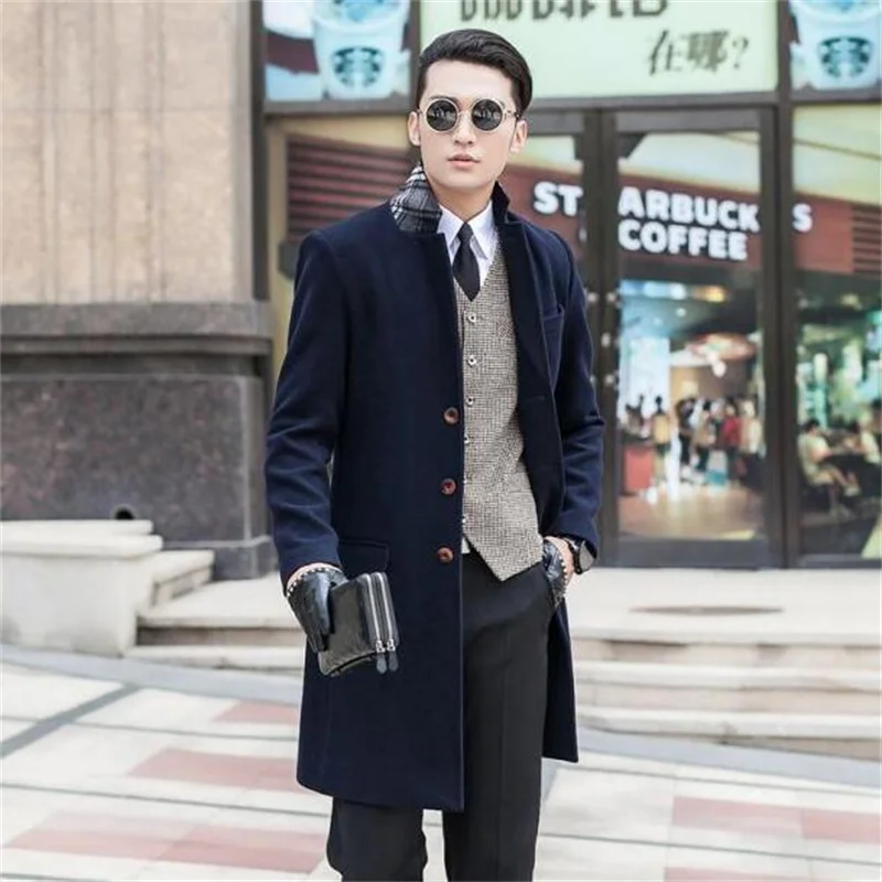 Black khaki blue grey winter wool coat mens trench coats slim casual coat overcoat for mens fashion pea coats S - 9XL
Black khaki blue grey winter wool coat mens trench coats slim casual coat overcoat for mens fashion pea coats S - 9XL