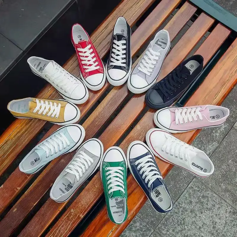 2022 Summer New Solid Color Women Vulcanized Ladies Lace-up Casual Shoes Breathable Walking Canvas Shoes Couple's Sneakers 35-44
2022 Summer New Solid Color Women Vulcanized Ladies Lace-up Casual Shoes Breathable Walking Canvas Shoes Couple's Sneakers 35-44