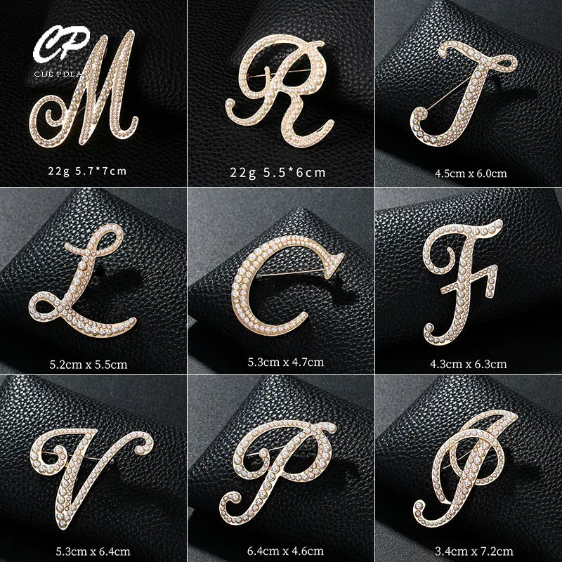 Fashion and Atmospheric English 26 Letter Brooch Pearl Brooch Female Brooch Dress Accessories
Fashion and Atmospheric English 26 Letter Brooch Pearl Brooch Female Brooch Dress Accessories