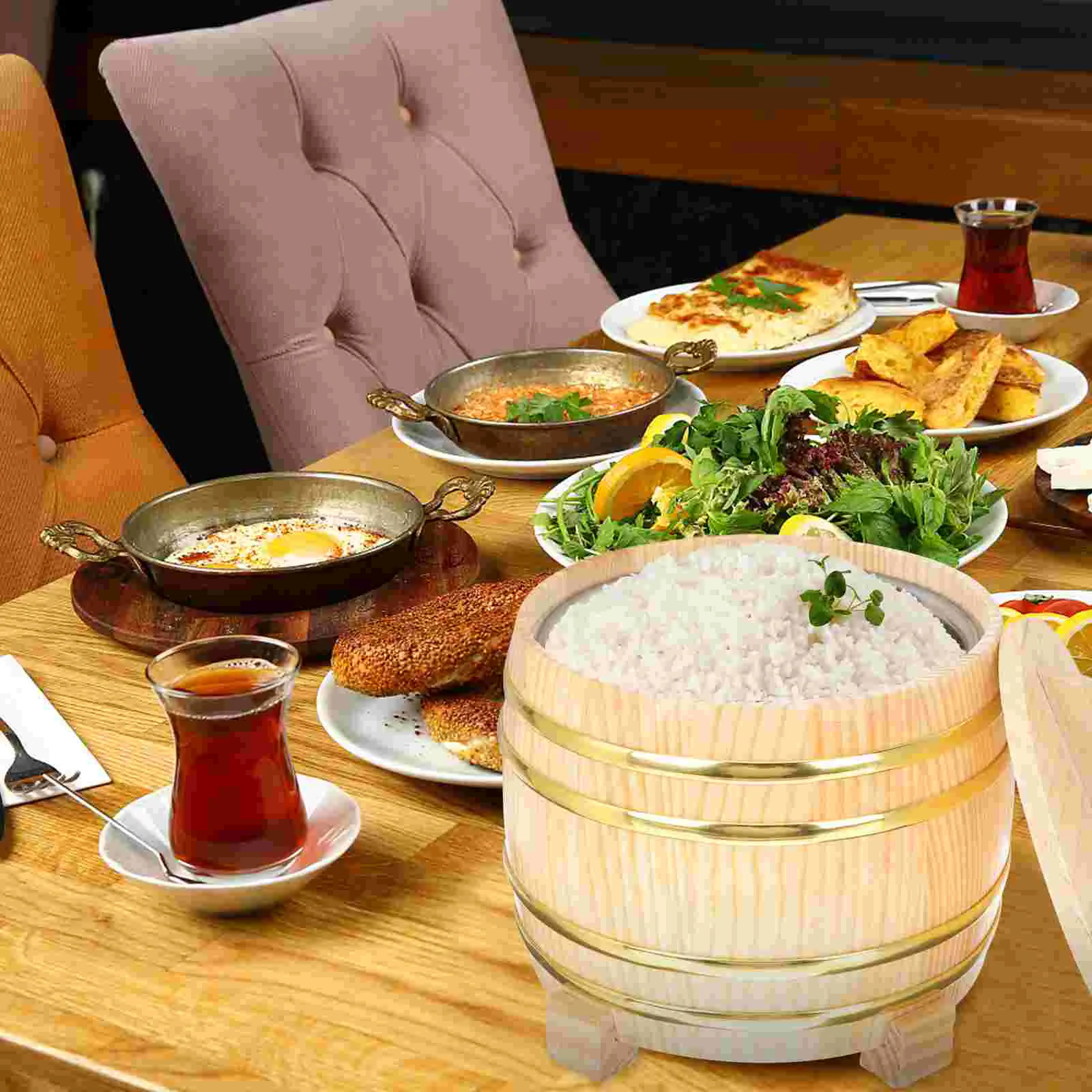 Wooden Sushi Rice Bowl Wooden Salad Bowl Rice Container Chinese Rice Steamer Hangiri Bowl Cask Containers Lids
Wooden Sushi Rice Bowl Wooden Salad Bowl Rice Container Chinese Rice Steamer Hangiri Bowl Cask Containers Lids