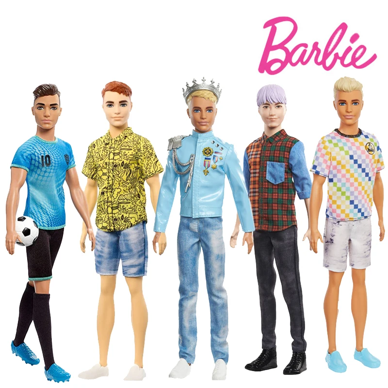 

Barbie Toys Original Dolls Prince Ken Boyfriend Boy Suit Surf Dentist Football Player Couple Doll Accessories Birthday Gift 30cm